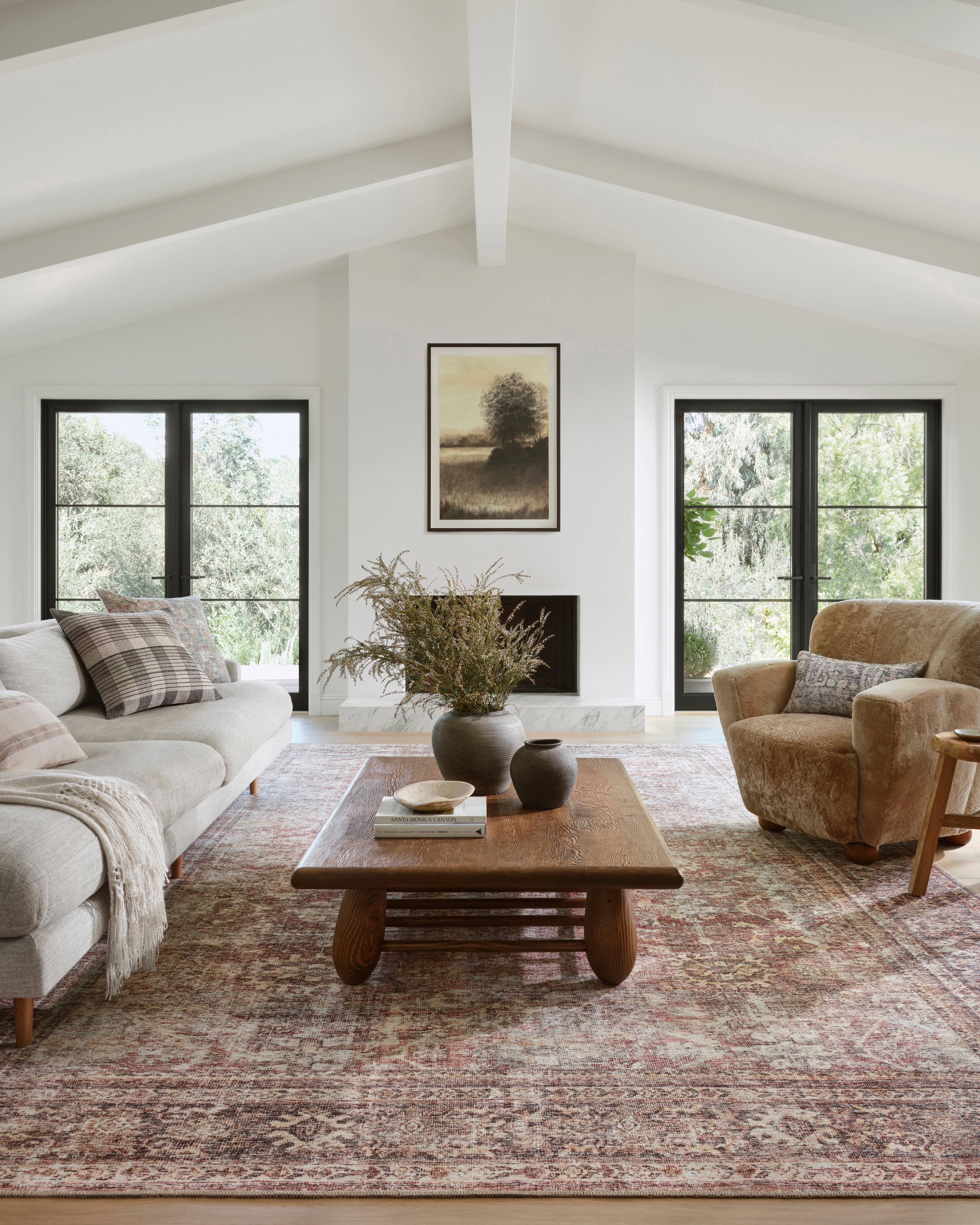 Amber Lewis x Loloi Georgie Bordeaux / Antique Rug 0-patterned rugs Loloi