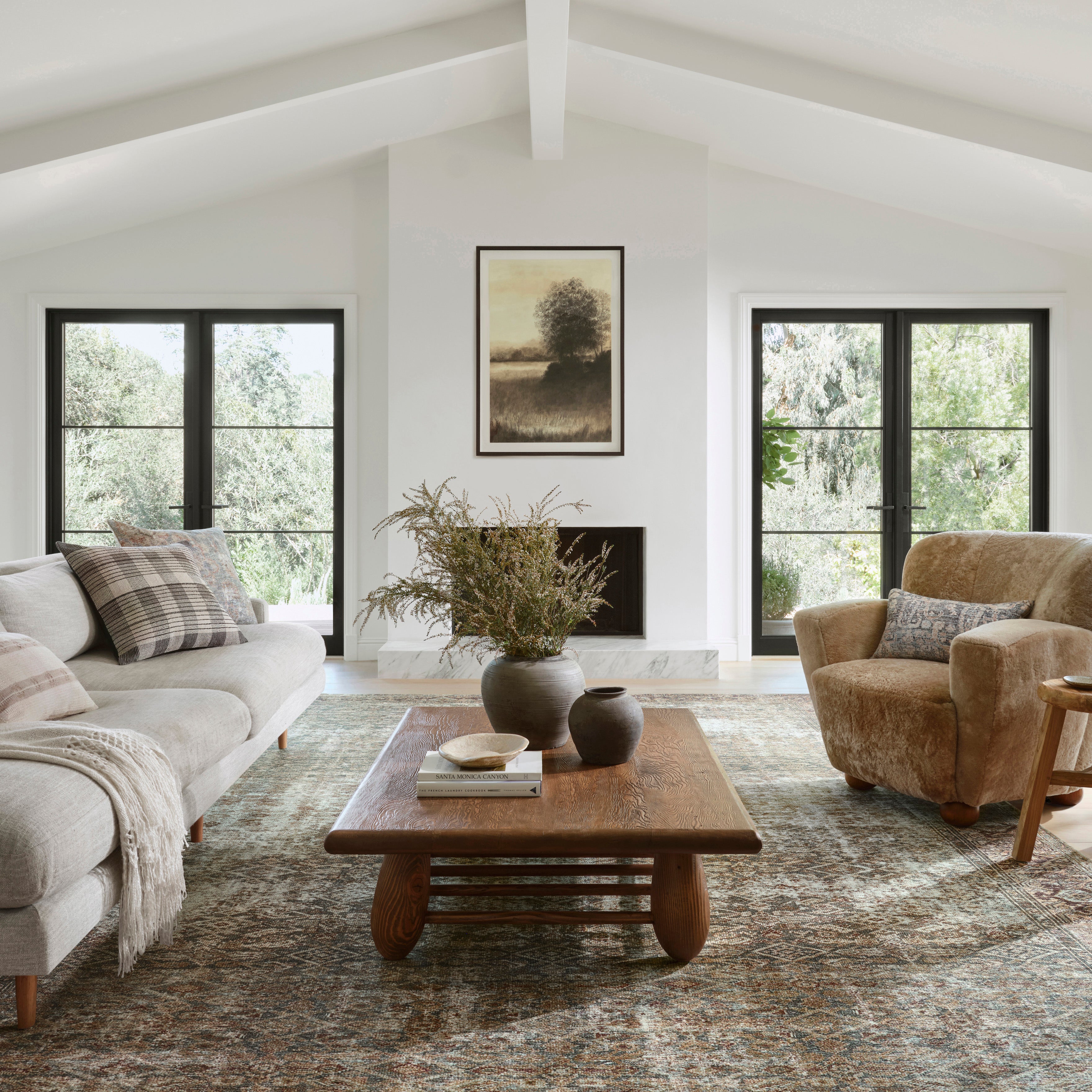 Amber Lewis x Loloi Georgie Moss / Salmon Rug - Rug & Weave