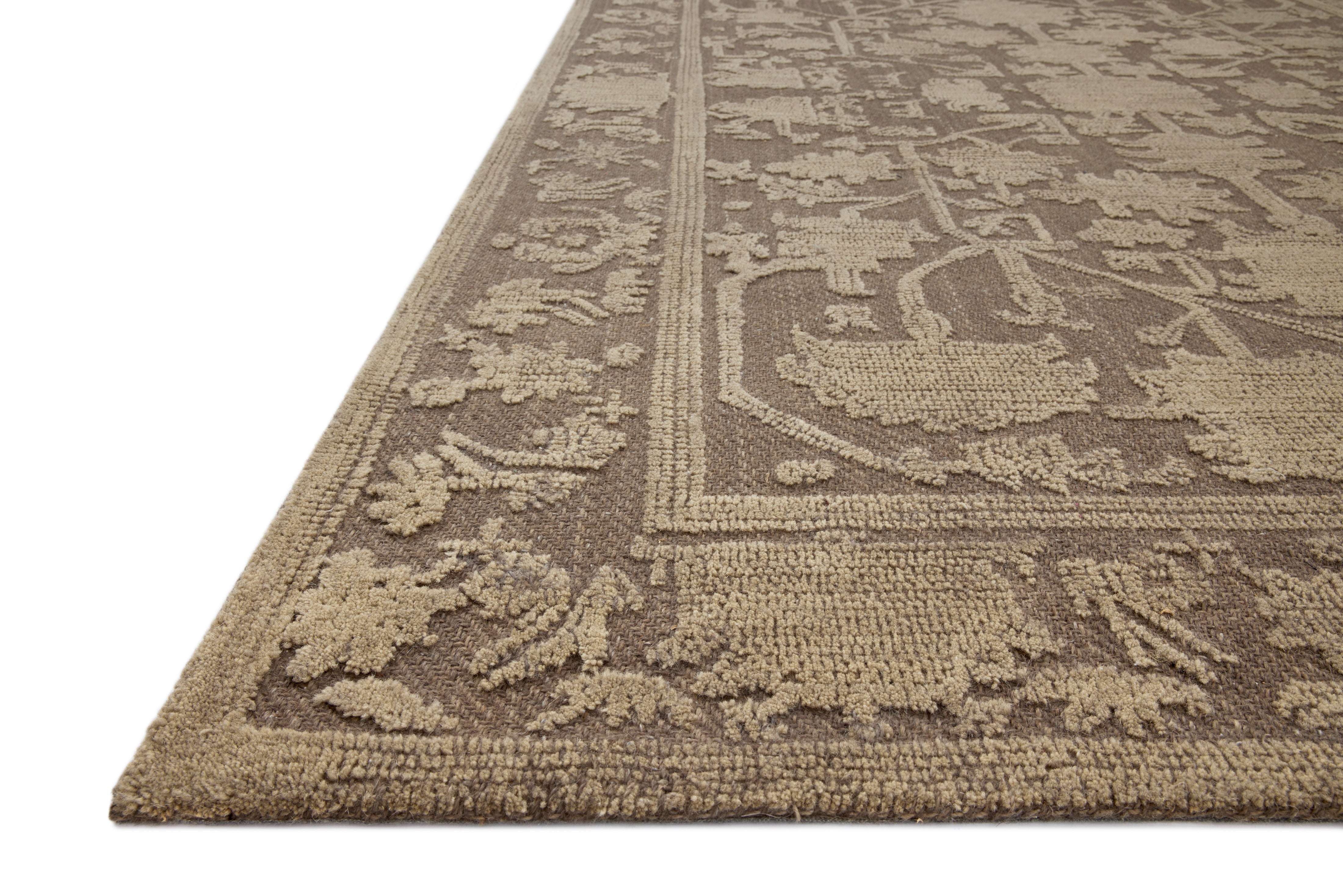 Loloi Gloria Bark / Khaki RUGS - wool Loloi