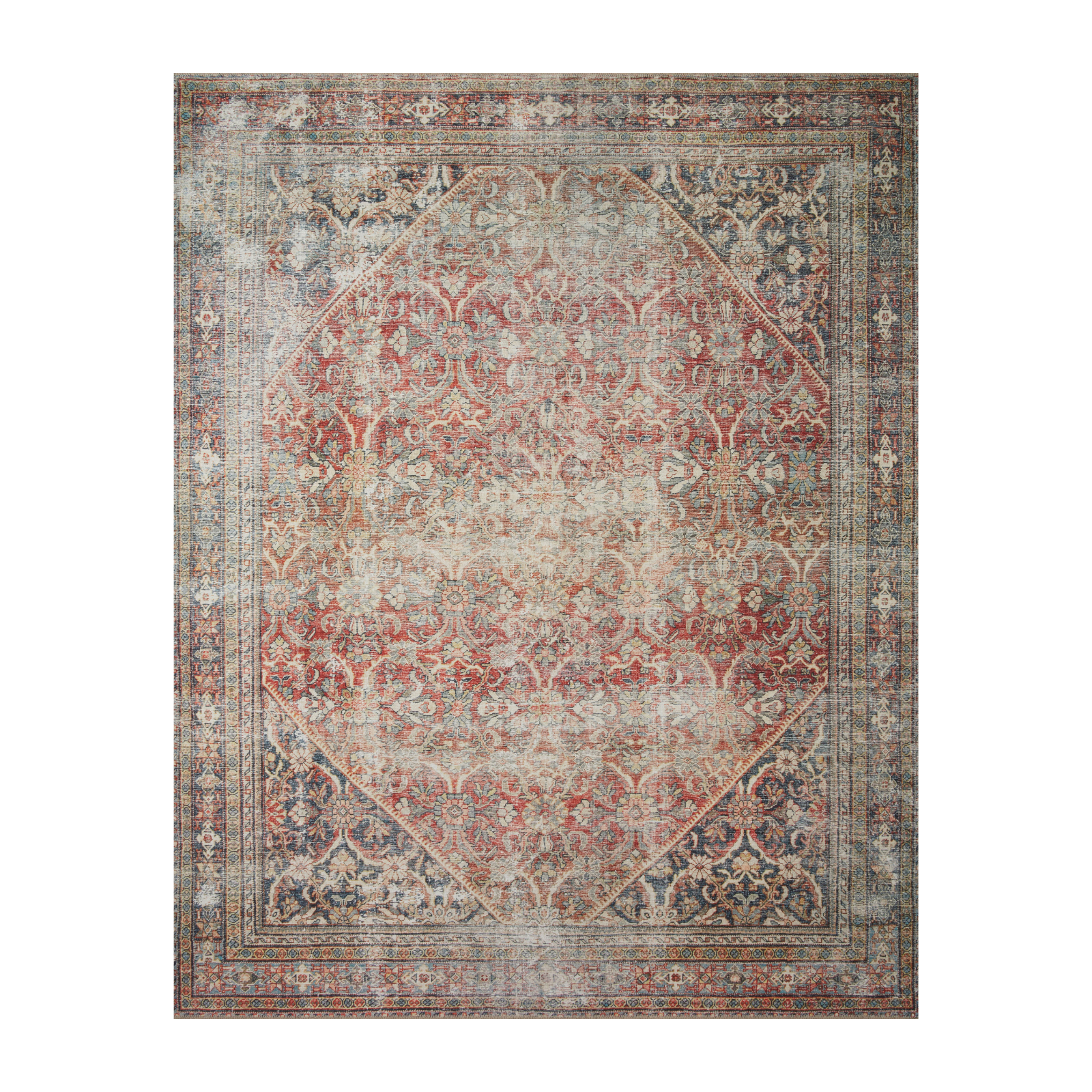 Amber Lewis x Loloi Georgie Red / Navy Rug 0-patterned rugs Loloi