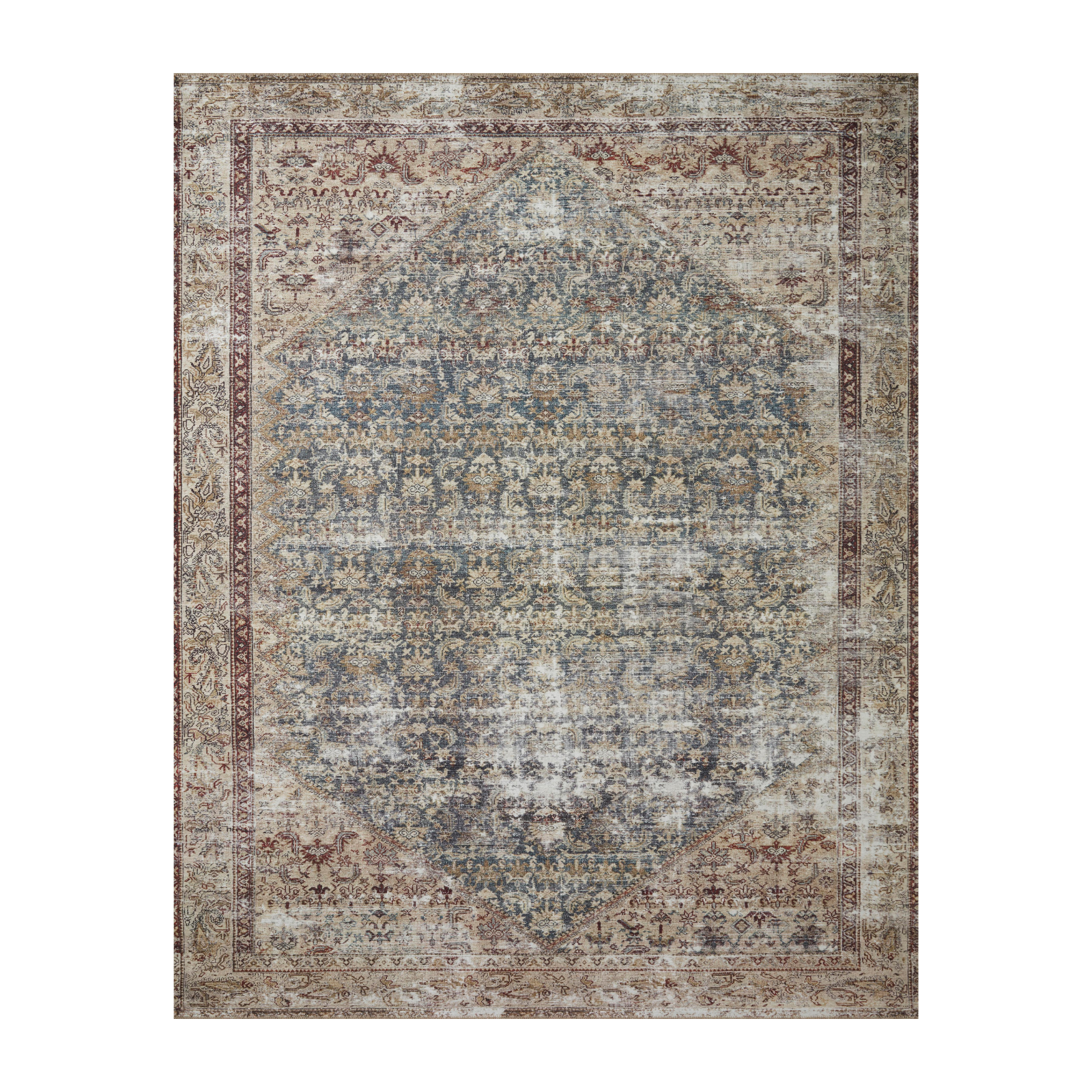 Amber Lewis x Loloi Georgie Teal / Antique Rug - Rug & Weave