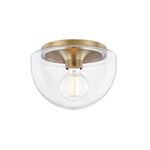 Grace Round Flush Mount LIGHTING - flush mount Hudson Valley Lighting 10" x 7" Aged Brass