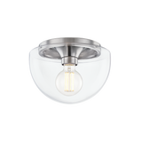Grace Round Flush Mount LIGHTING - flush mount Hudson Valley Lighting 10" x 7" Polished Nickel