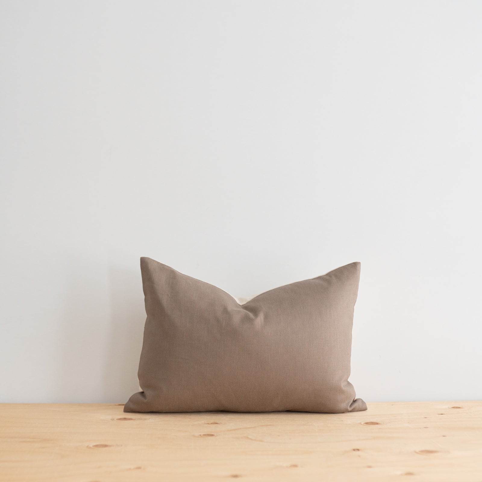 Greige Linen Pillow Cover - Rug & Weave