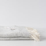Grey Clouds Wool Blanket blanket McNutt