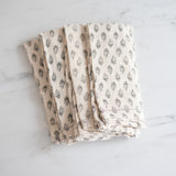 Neutral Floral Pattern Napkin Set - Rug & Weave