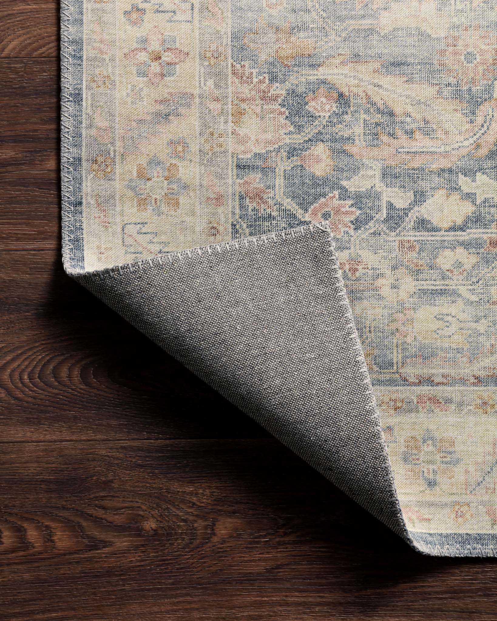Loloi Hathaway Denim / Multi Rug 1-RUGS - patterned Loloi