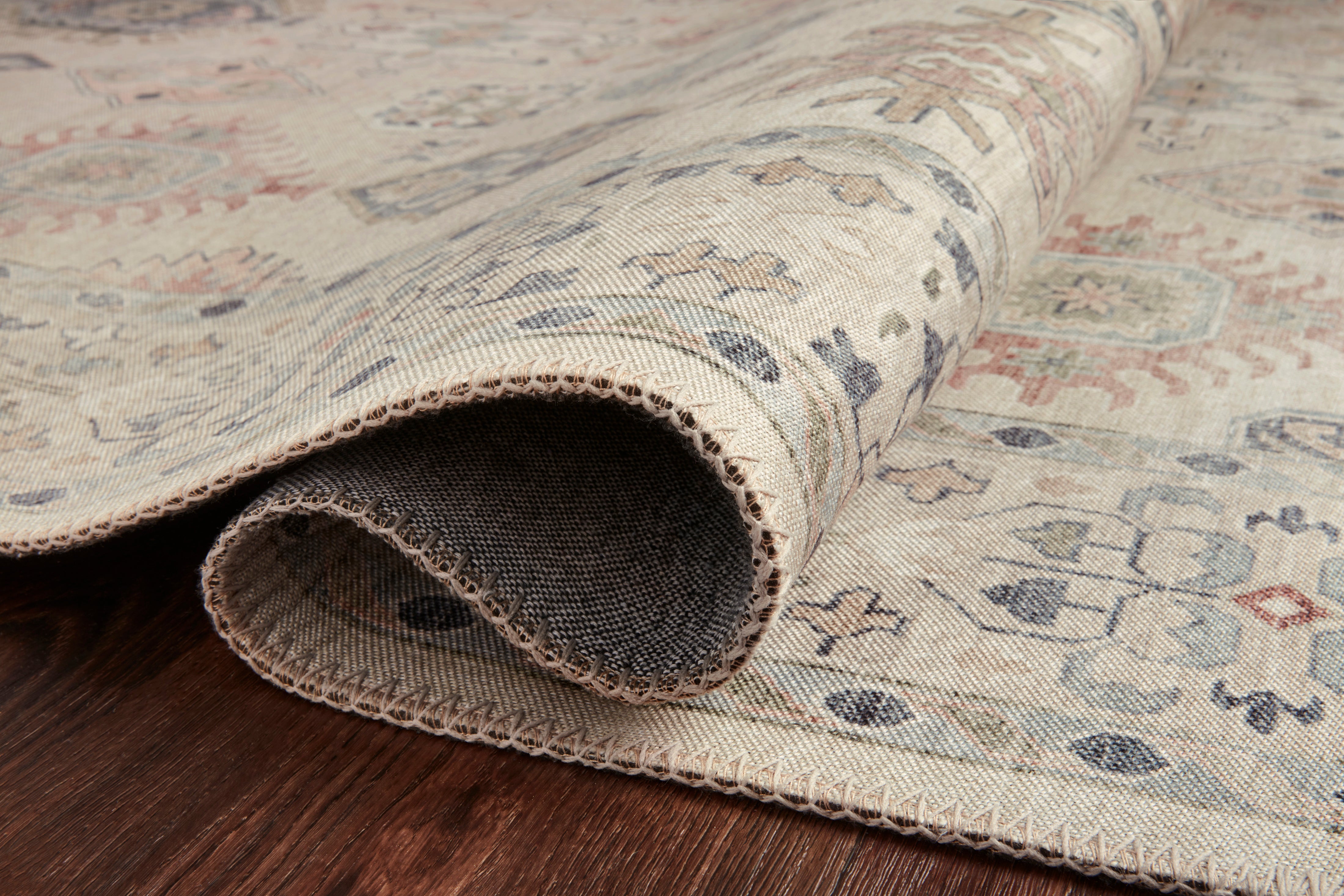 Loloi Hathaway Beige / Multi Rug 1-RUGS - patterned Loloi