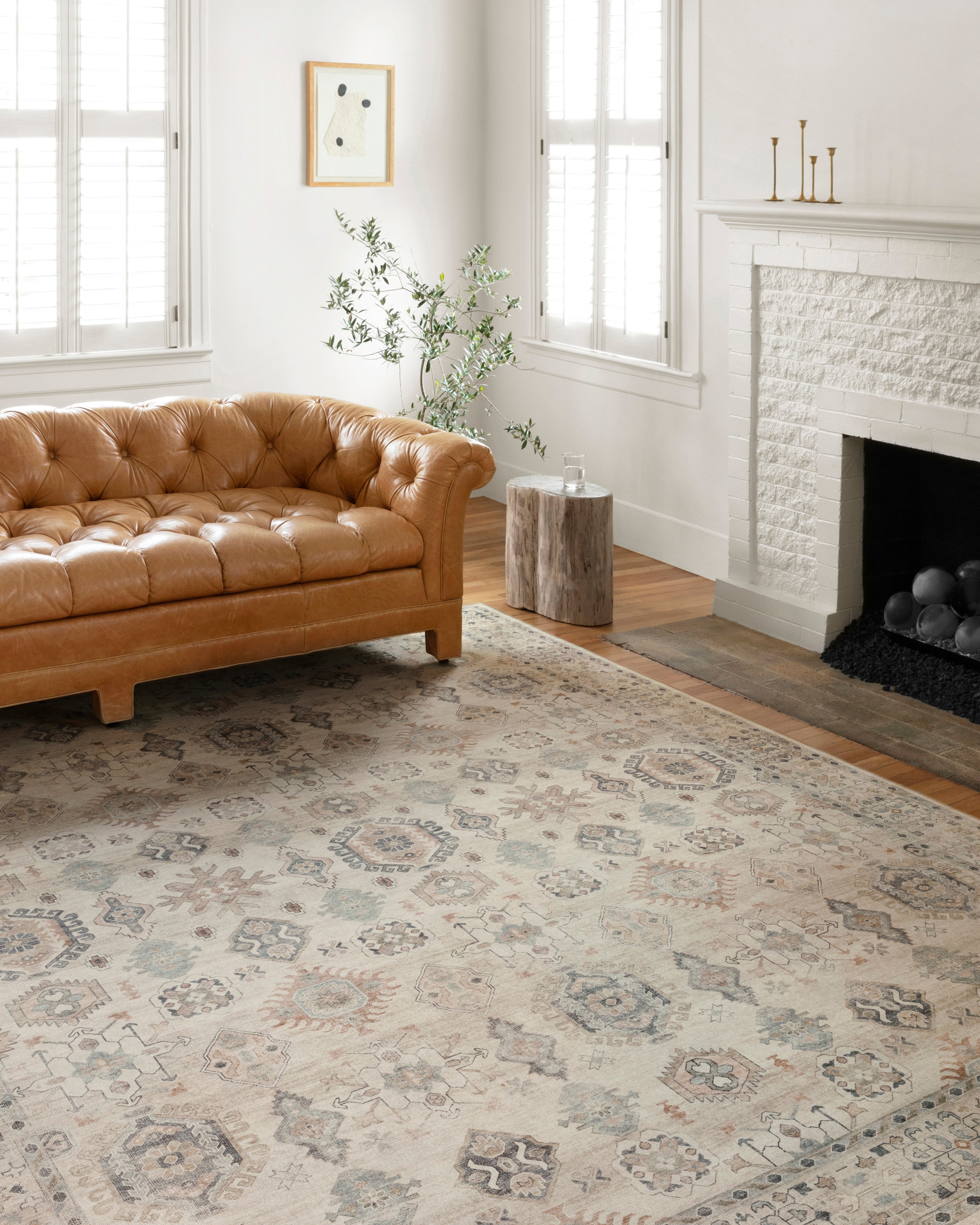 Loloi Hathaway Beige / Multi Rug 1-RUGS - patterned Loloi