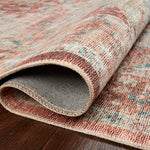 Loloi Heidi Terracotta / Aqua Rug 1-RUGS-patterned Loloi