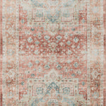 Loloi Heidi Terracotta / Aqua Rug 1-RUGS-patterned Loloi