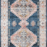 Loloi Heidi Denim / Blush Rug 1-RUGS-patterned Loloi