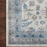 Loloi Heidi Ivory / Ocean Rug 1-RUGS-patterned Loloi