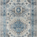Loloi Heidi Ivory / Ocean Rug 1-RUGS-patterned Loloi