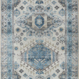 Loloi Heidi Ivory / Ocean Rug 1-RUGS-patterned Loloi