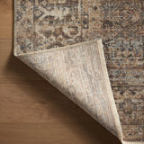 Loloi Heritage Mocha / Denim Rug 0-RUGS-patterned Loloi