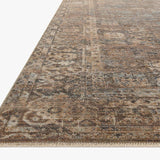 Loloi Heritage Mocha / Denim Rug 0-RUGS-patterned Loloi