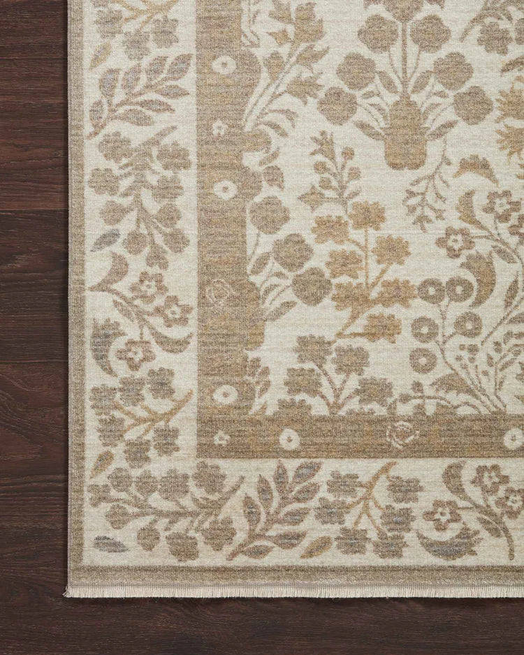 Rifle Paper Co. X Loloi/ Holland Lotte Khaki Rug 0-RUGS-patterned Loloi