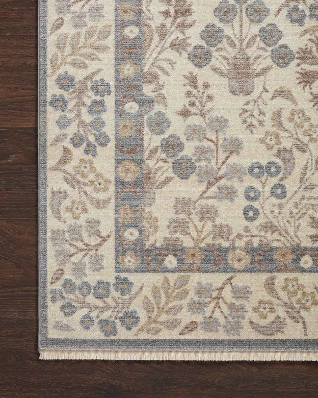 Rifle Paper Co. X Loloi/ Holland Lotte Stone Rug 1-RUGS-patterned Loloi