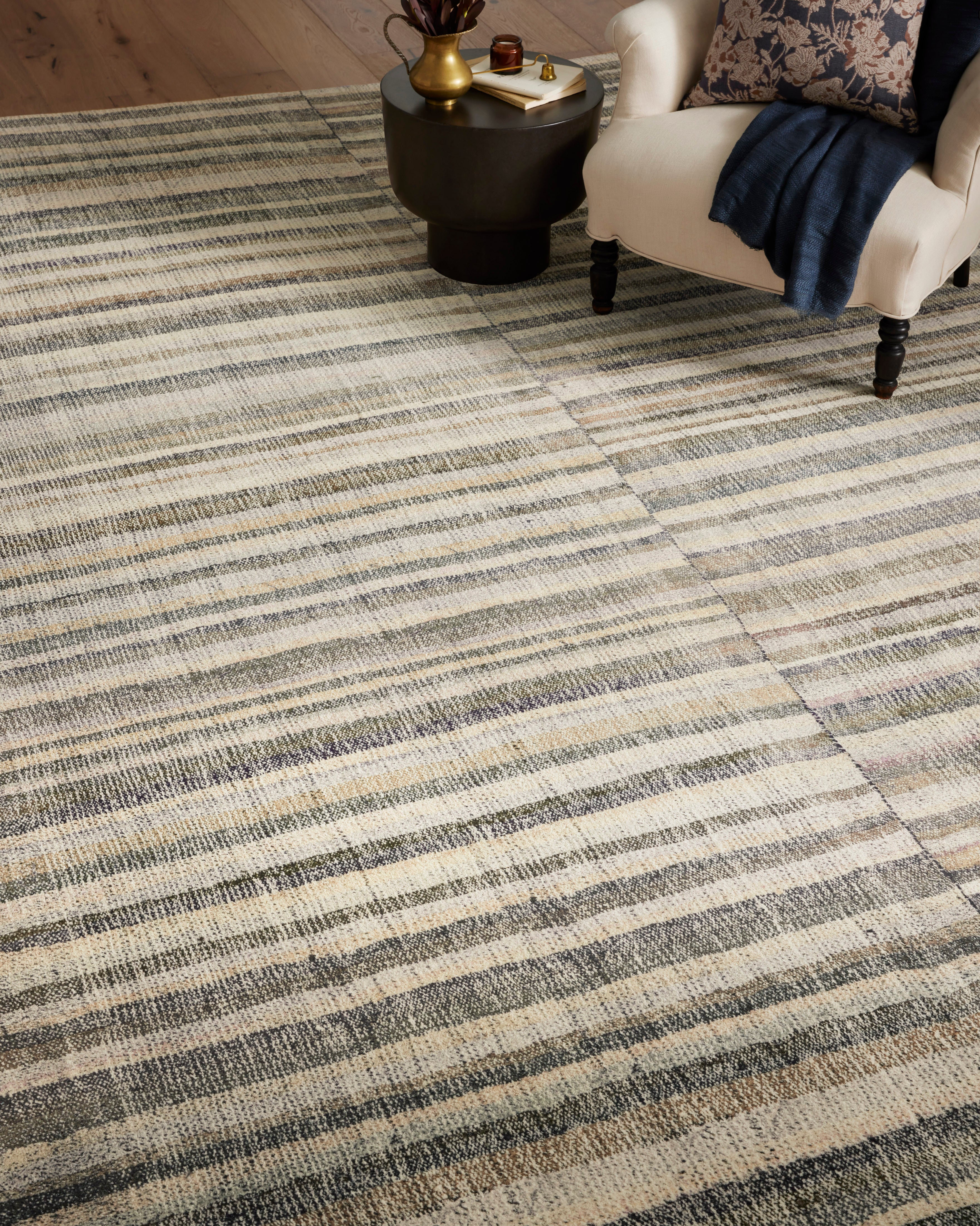 Chris Loves Julia x Loloi Humphrey Natural / Moss Rug 0-RUGS Loloi