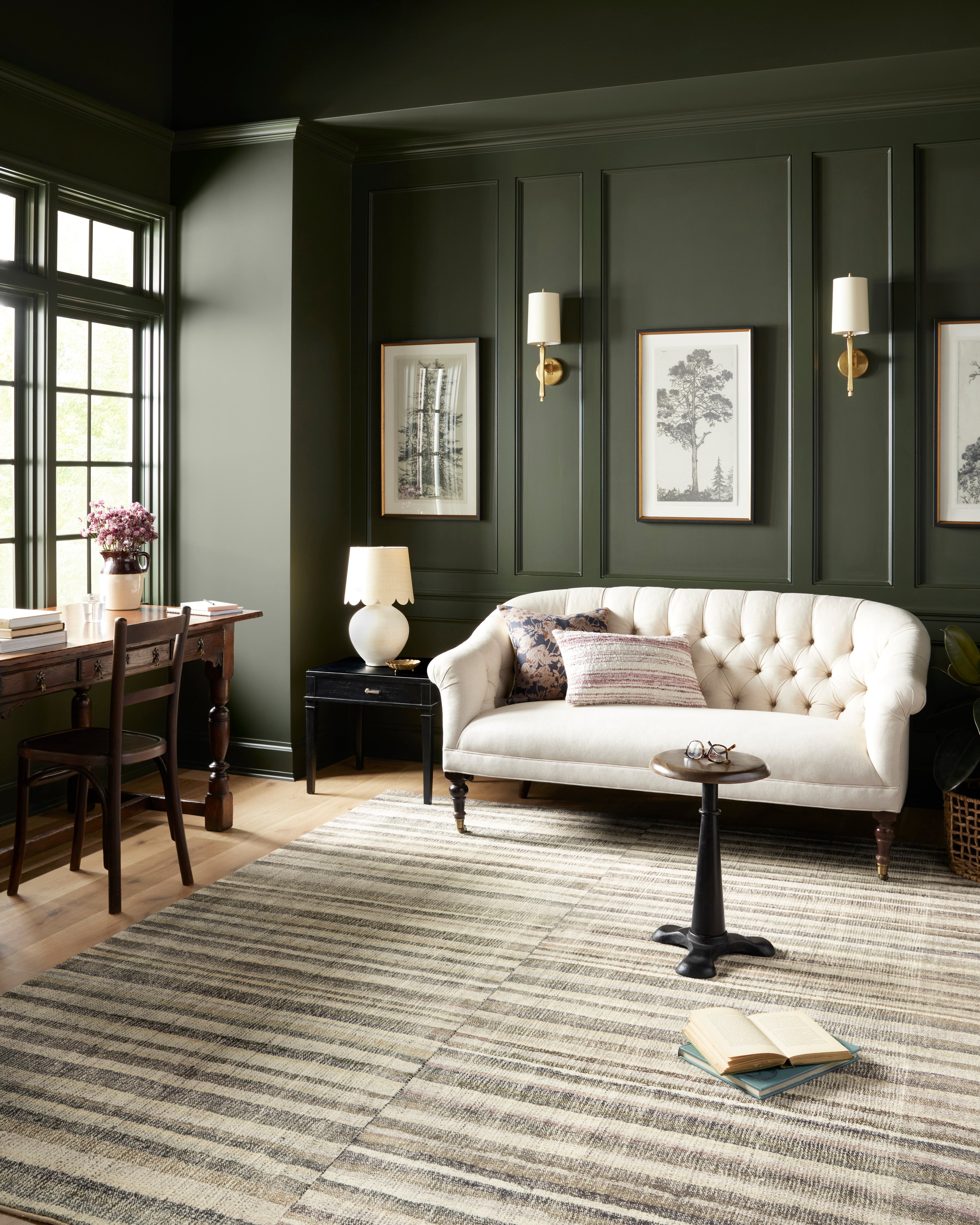 Chris Loves Julia x Loloi Humphrey Natural / Moss Rug 0-RUGS Loloi