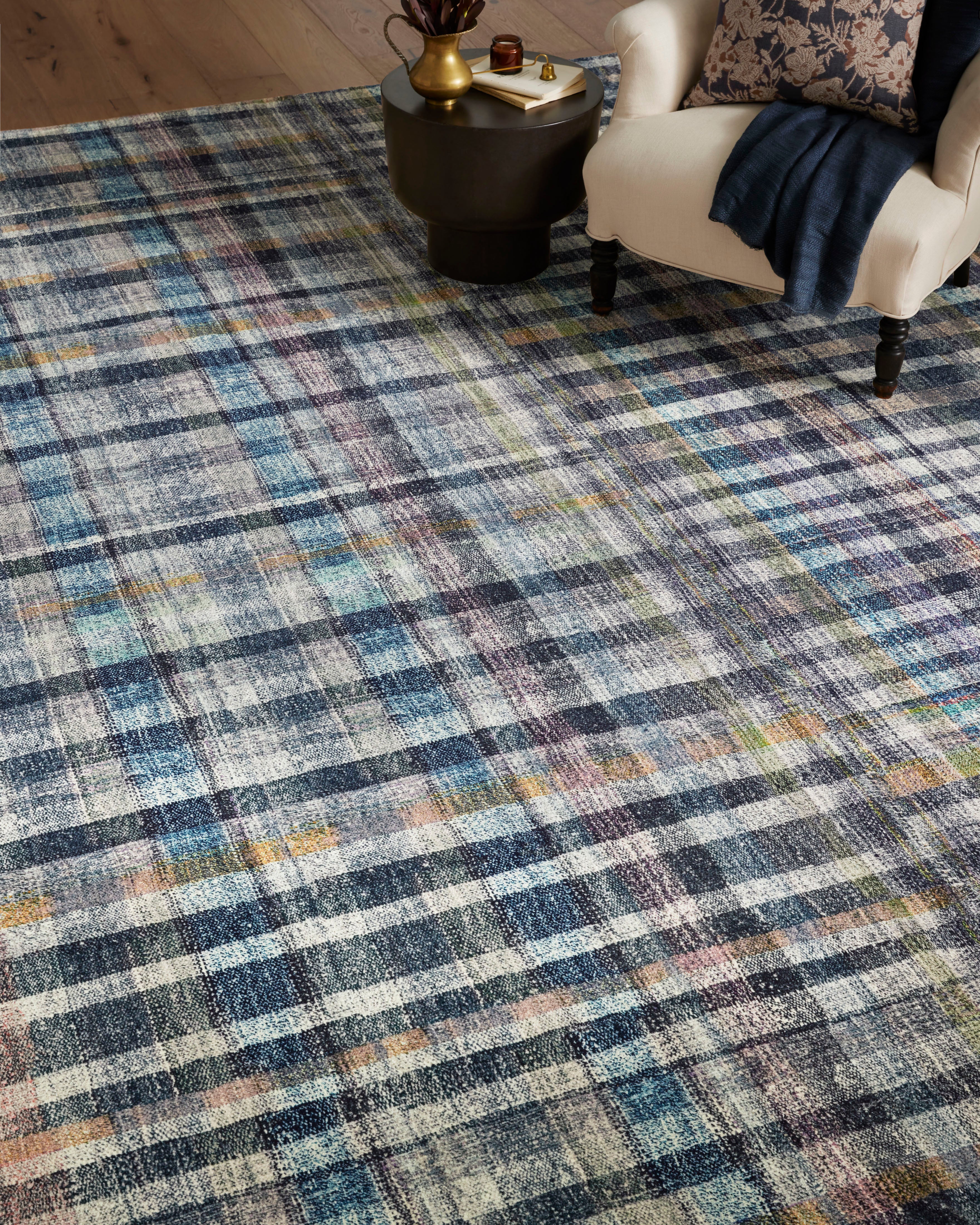 Chris Loves Julia X Loloi Humphrey Plum/ Multi Rug 0-RUGS Loloi