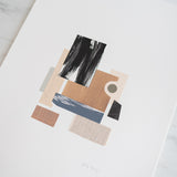 "Beneath the Surface" Original Collage by Holly Young - Rug & Weave