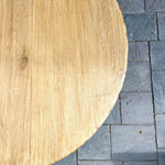Clara Reclaimed Wood Round Coffee Table 4 - b - FURNITURE - coffee table - round Hauer Market