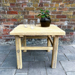 Drew Reclaimed Wood Side Table 5-VINTAGE-end table Hauer Market