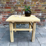 Drew Reclaimed Wood Side Table 5-VINTAGE-end table Hauer Market