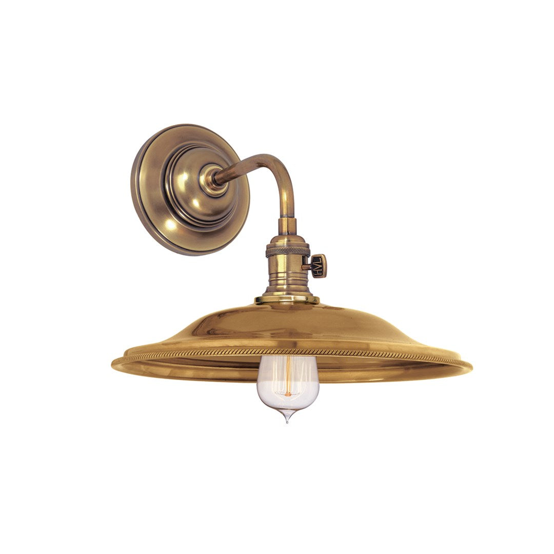 Heirloom Wall Sconce No. 2 LIGHTING - sconce Hudson Valley Lighting Aged Brass