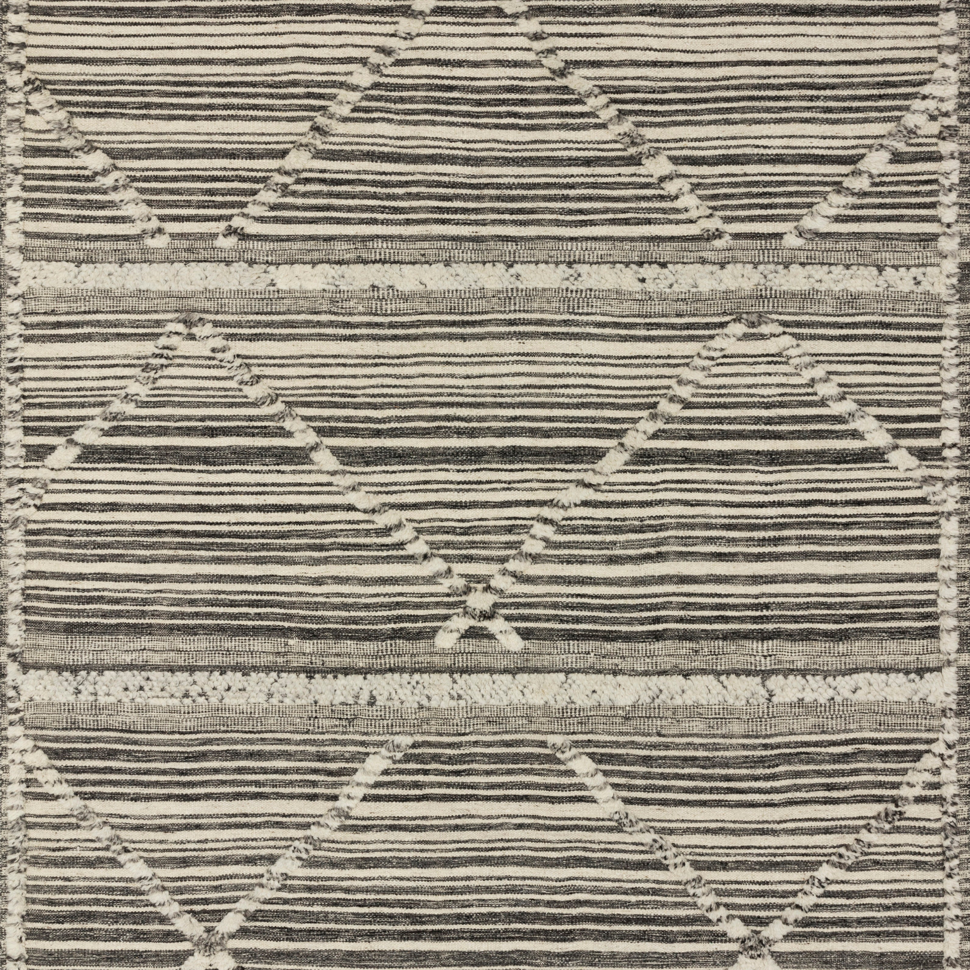 Loloi Iman Ivory / Charcoal Rug RUGS - patterned Loloi