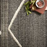 Loloi Iman Beige / Charcoal Rug RUGS - patterned Loloi