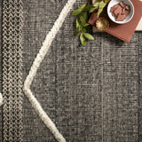 Loloi Iman Beige / Charcoal Rug RUGS - patterned Loloi