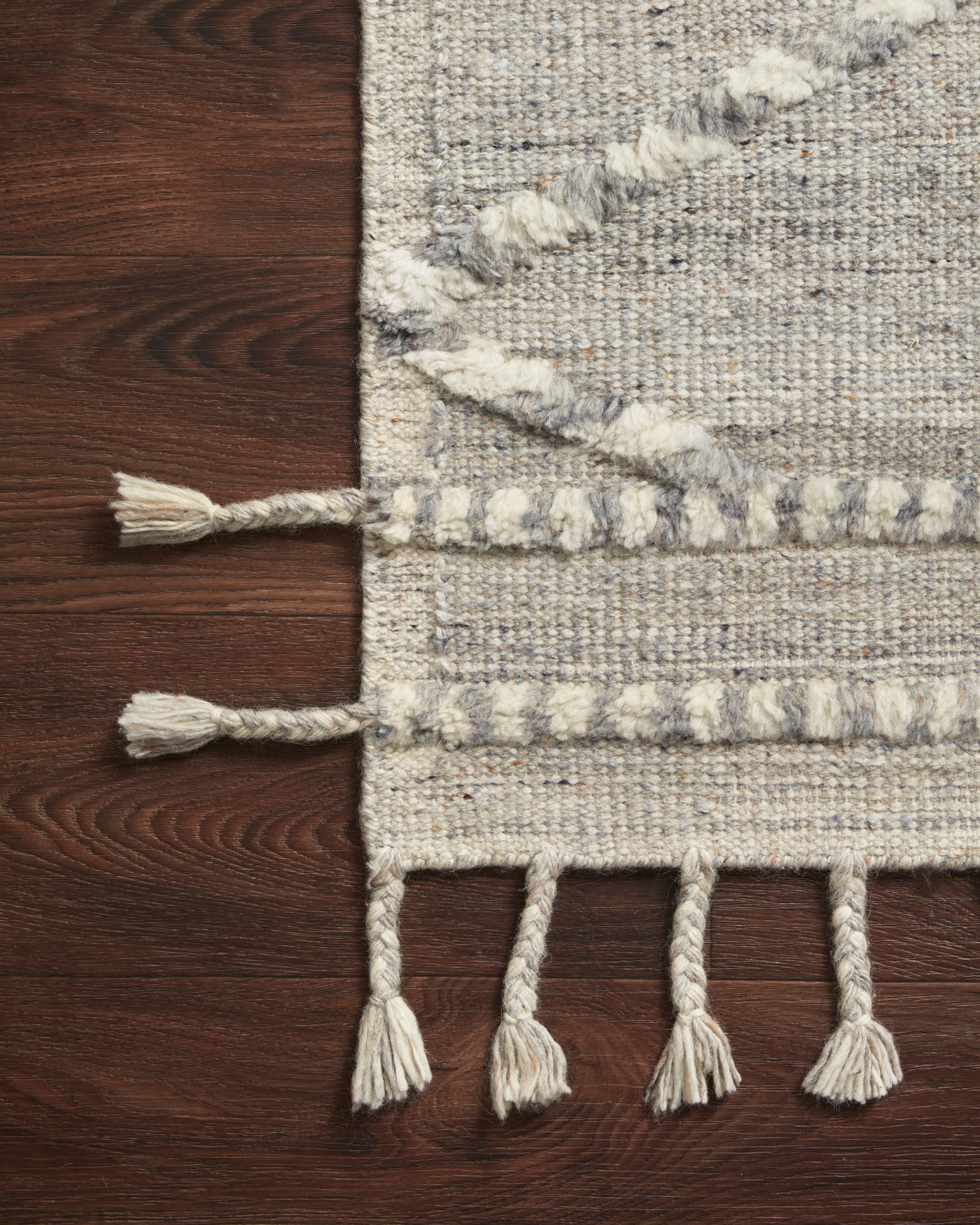 Loloi Iman Ivory / Lt. Grey Rug RUGS - patterned Loloi