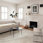 Loloi Iman Ivory / Lt. Grey Rug RUGS - patterned Loloi