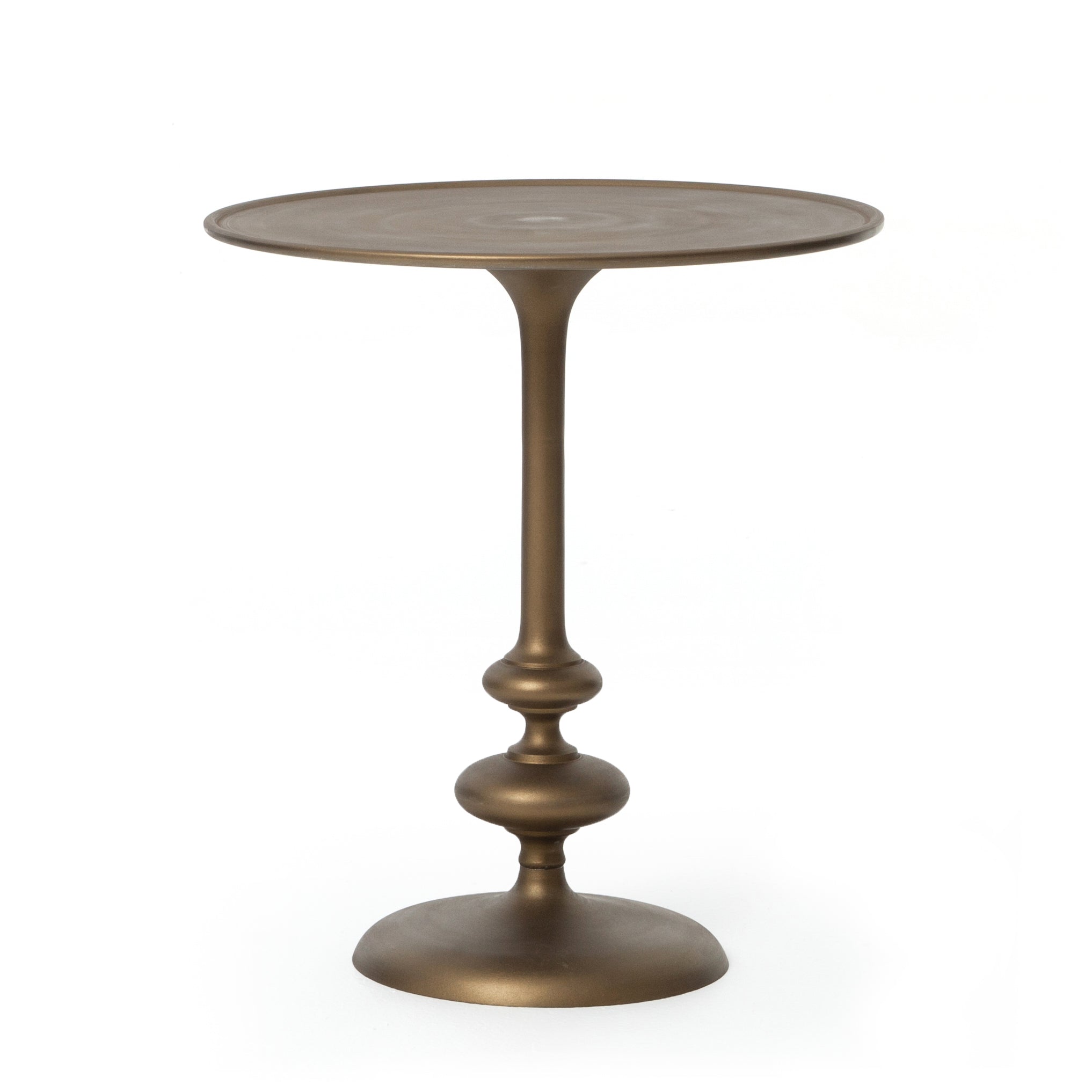 Merlin Matchstick Pedestal Table 5 - a - FURNITURE - accent table Four Hands