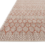 Loloi Isle Beige / Rust Rug 5-Rugs - indoor/outdoor Loloi