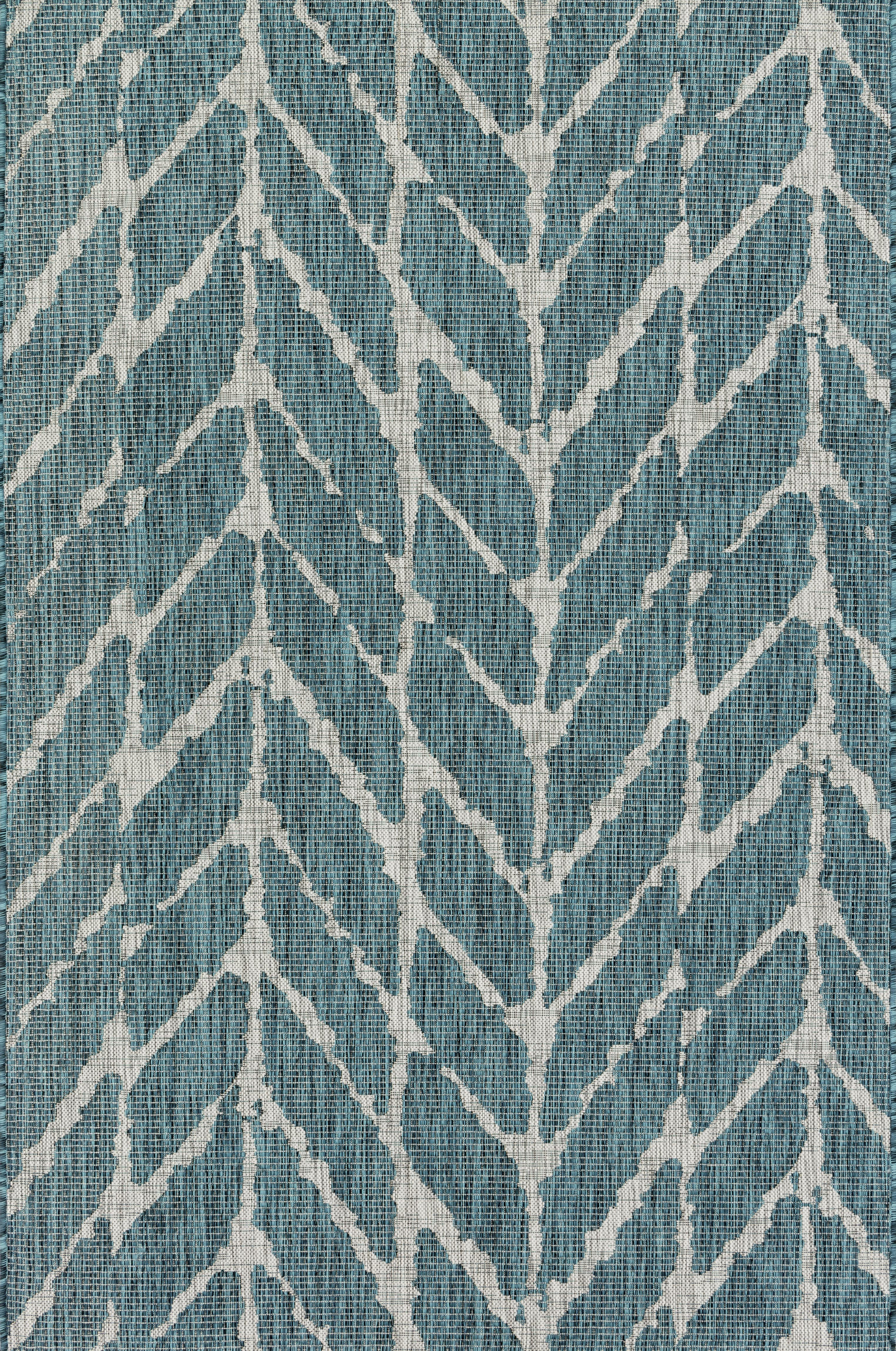 Loloi Isle Teal / Grey Rug 5-Rugs - indoor/outdoor Loloi
