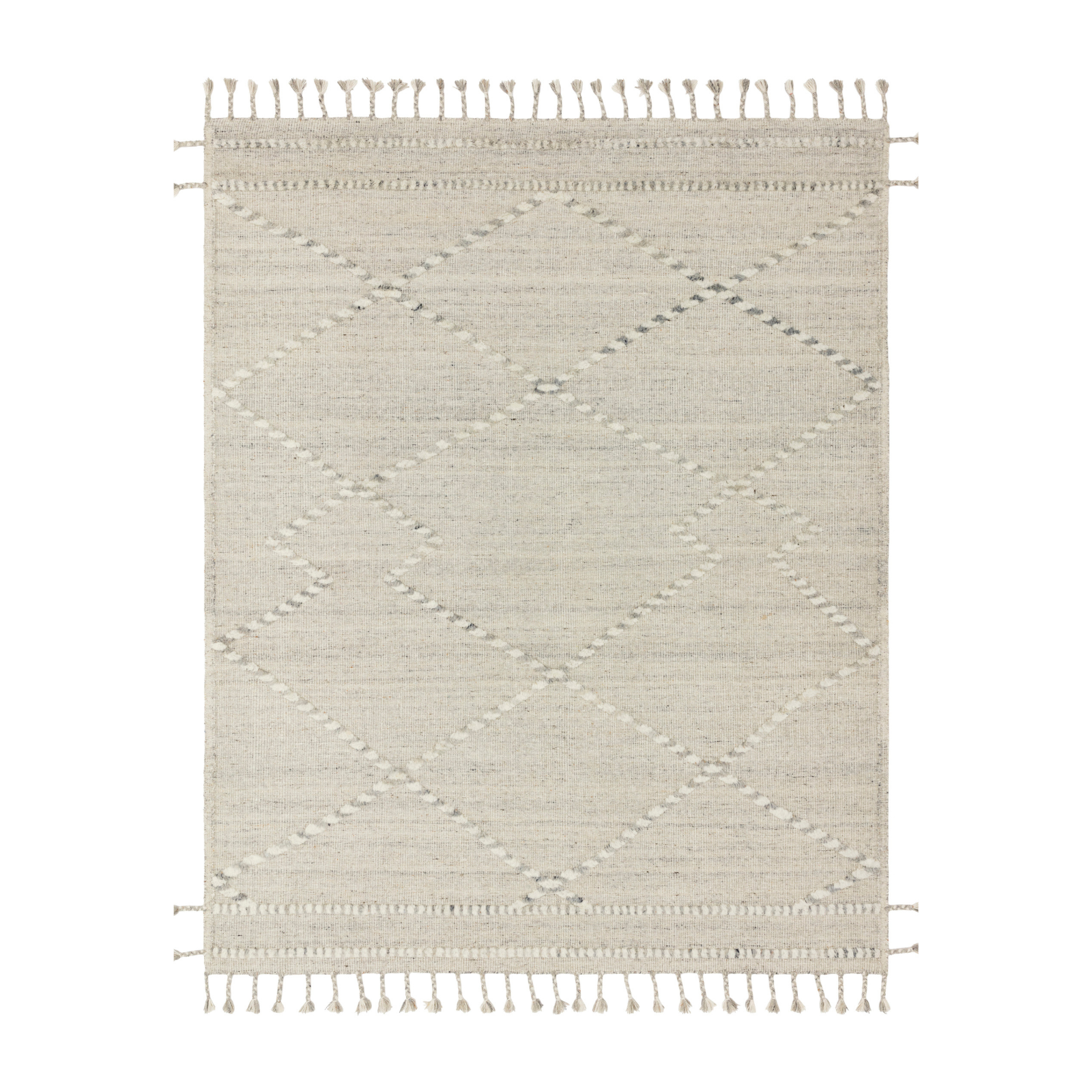 Loloi Iman Ivory / Lt. Grey Rug RUGS - patterned Loloi
