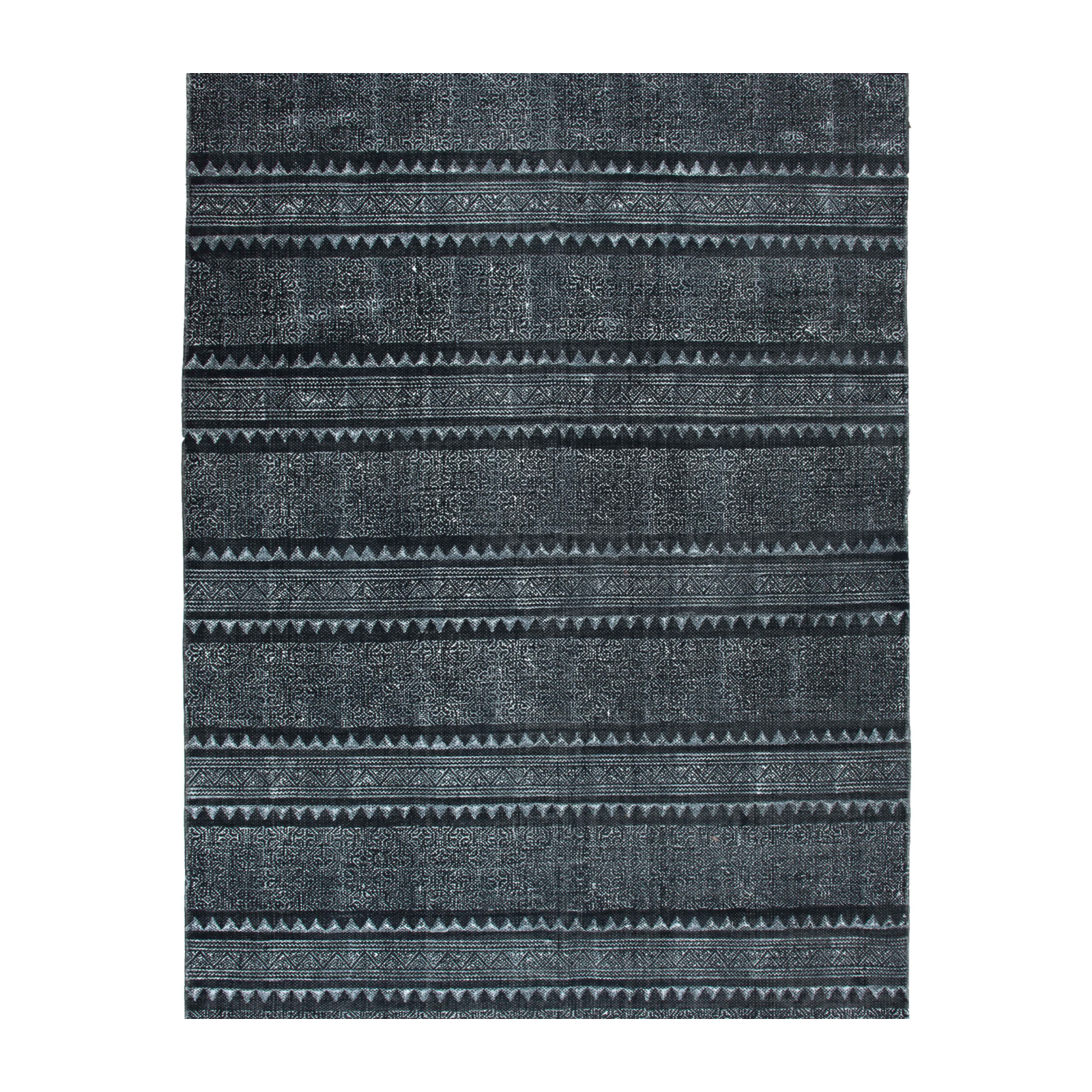 OVERSTOCK RUG - Indigo Block Print Rug - 9' x 12' IN STORE - Sale Rugs Four Hands