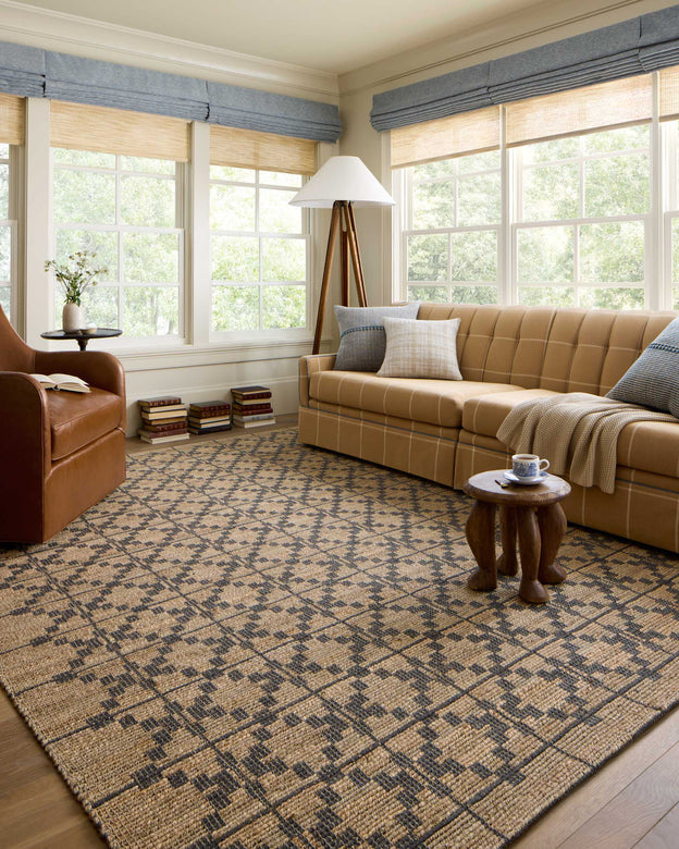 Chris Loves Julia x Loloi Judy Natural / Graphite Rug 0-RUGS - jute Loloi