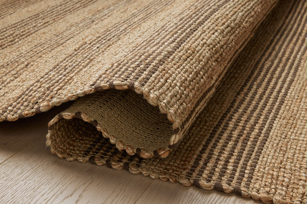 Chris Loves Julia x Loloi Judy Natural / Chocolate Rug 0-RUGS - jute Loloi