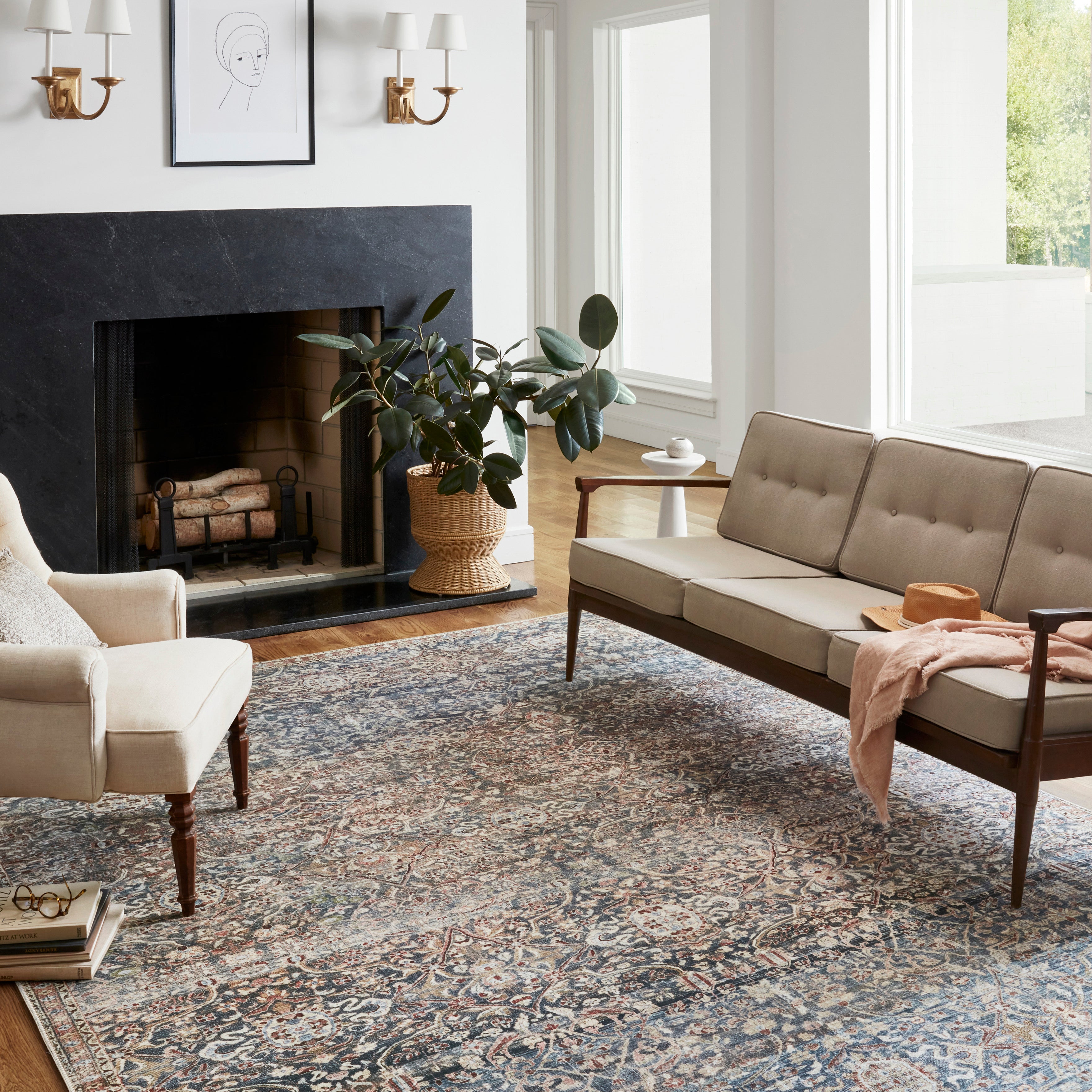 Chris Loves Julia x Loloi Jules Denim / Spice Rug - Rug & Weave