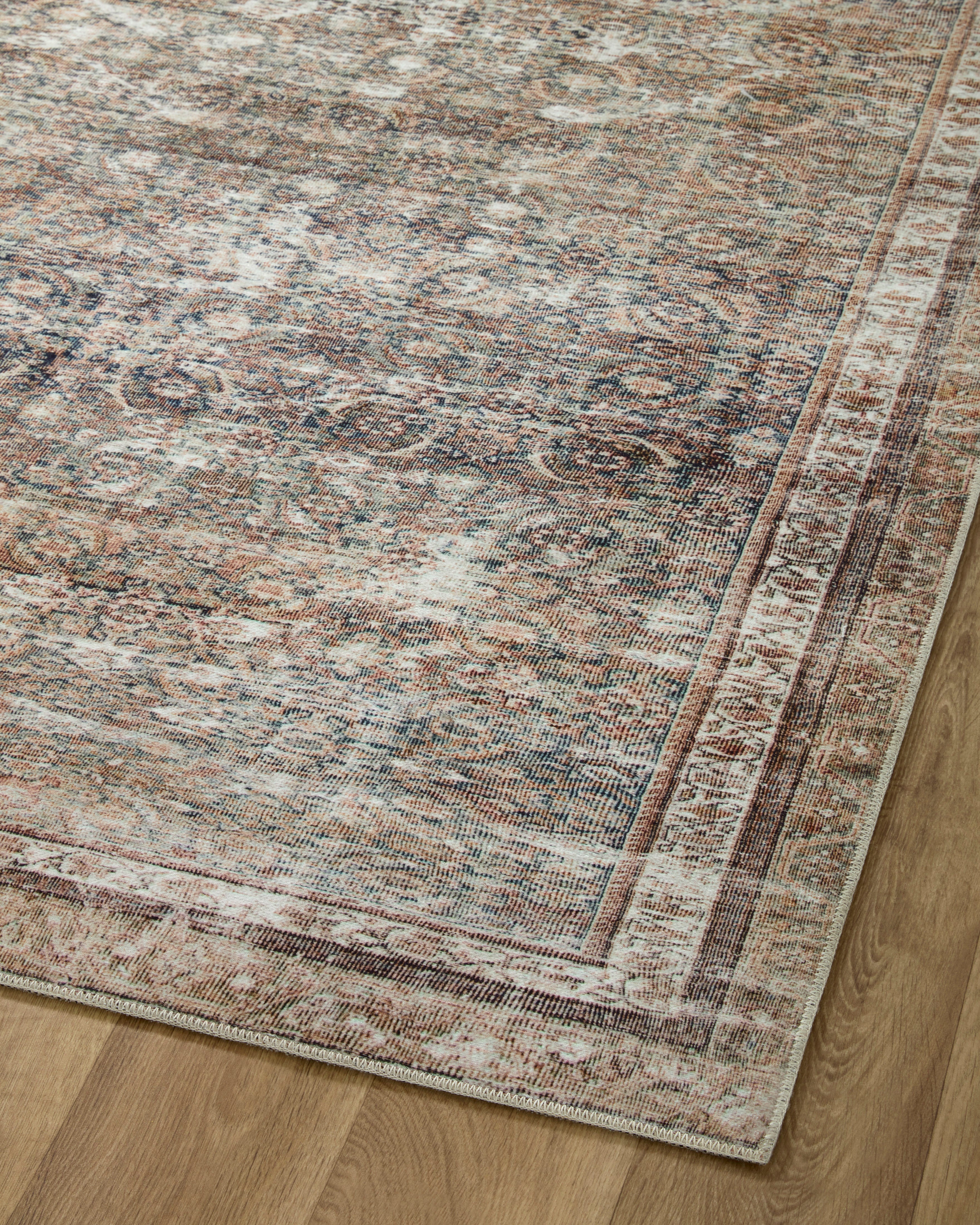 Chris Loves Julia x Loloi Jules Ink / Terracotta - Rug & Weave