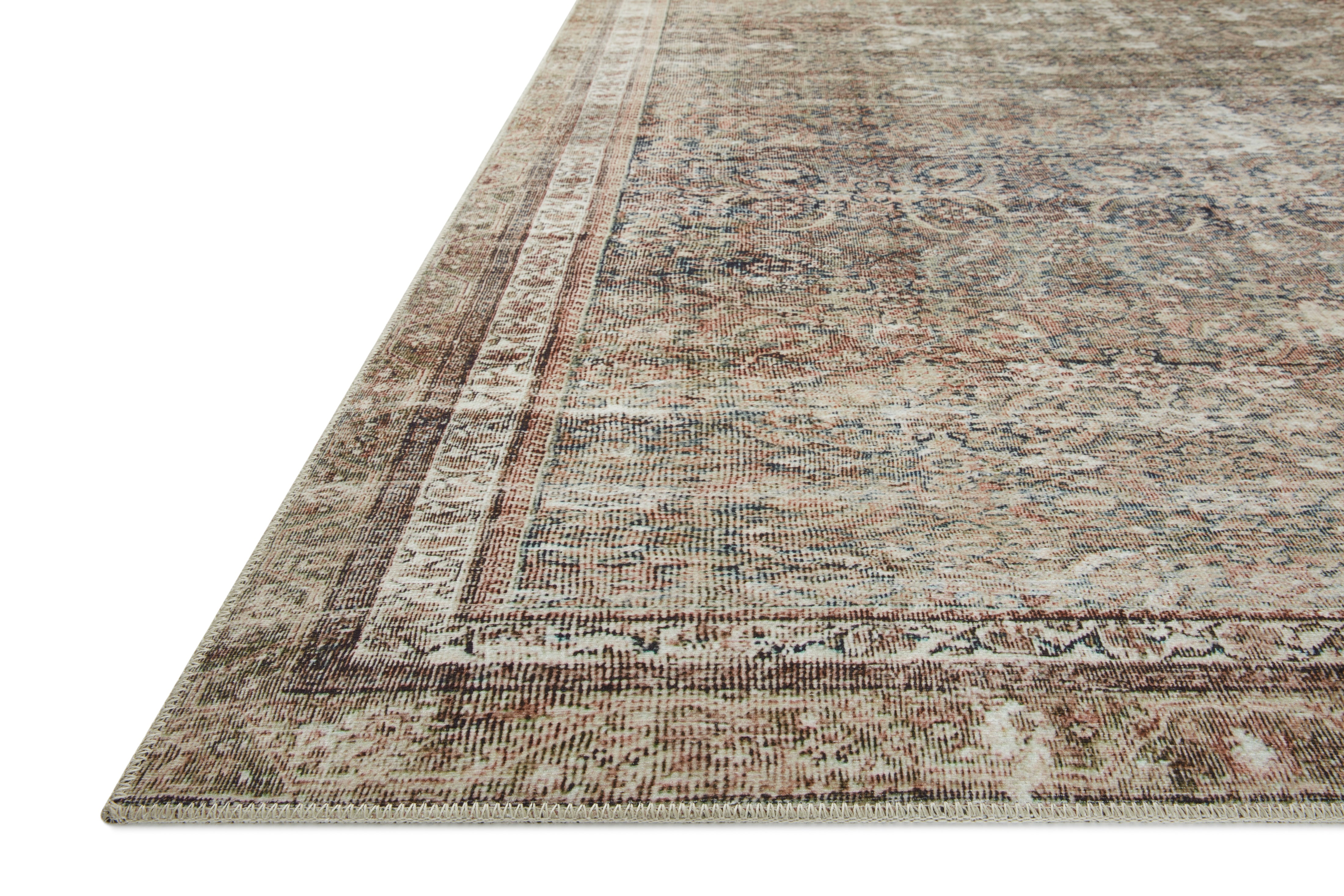 Chris Loves Julia x Loloi Jules Ink / Terracotta - Rug & Weave