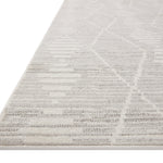 Loloi Kamala Ivory / Silver Rug 0-RUGS-patterned Loloi