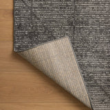 Loloi Kamala Charcoal / Ivory Rug 0-RUGS-patterned Loloi
