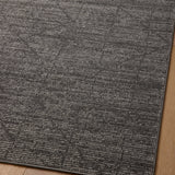 Loloi Kamala Charcoal / Ivory Rug 0-RUGS-patterned Loloi