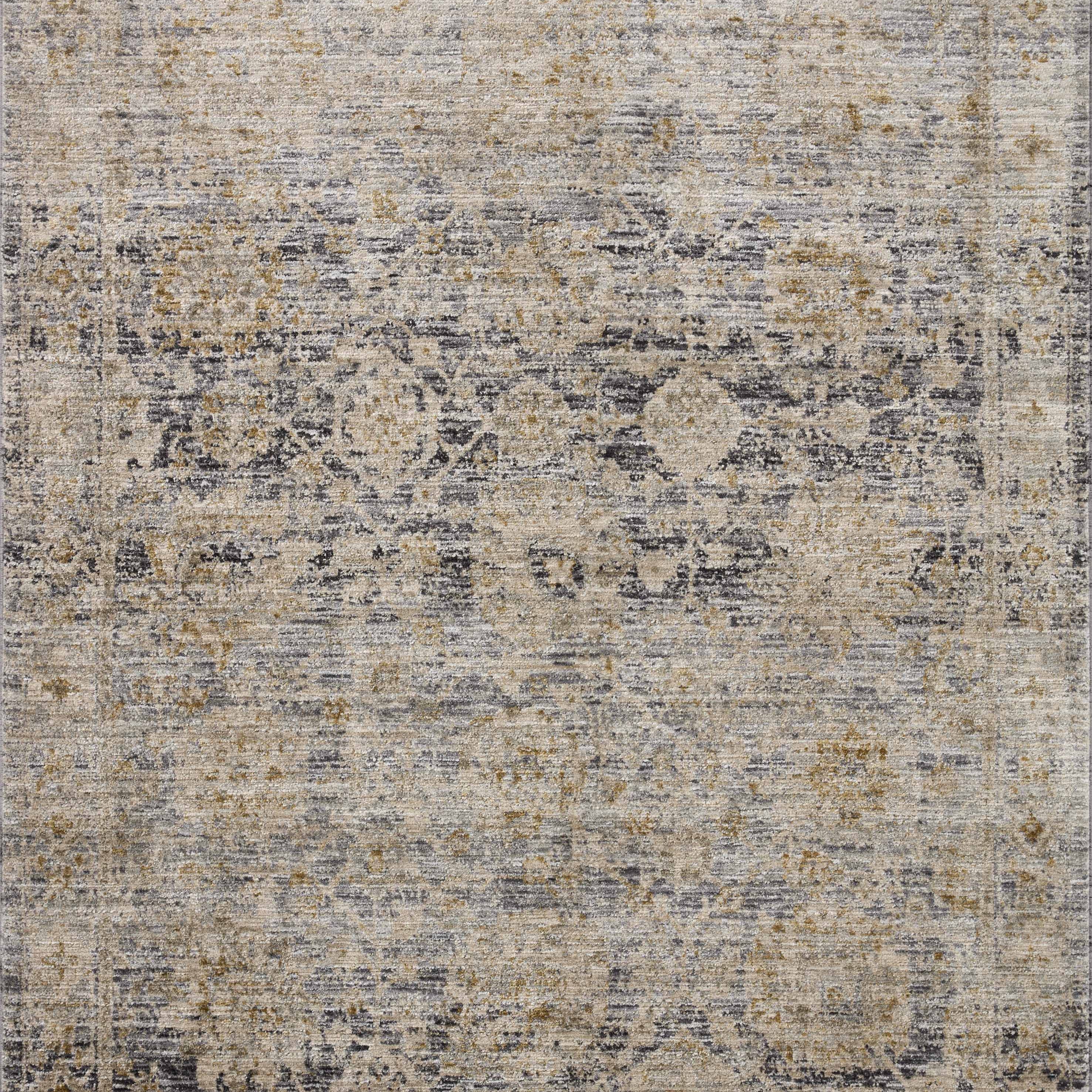 Jean Stoffer x Loloi Katherine Charcoal / Gold Rug 0-patterned rugs Loloi